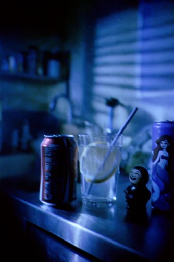 Luminous Cobalt Cyber-Noir style reference image — bioluminescent cybernetic glow