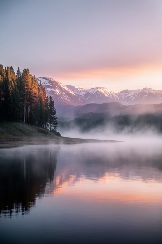 Ethereal Alpine Stillness style AI image example 2
