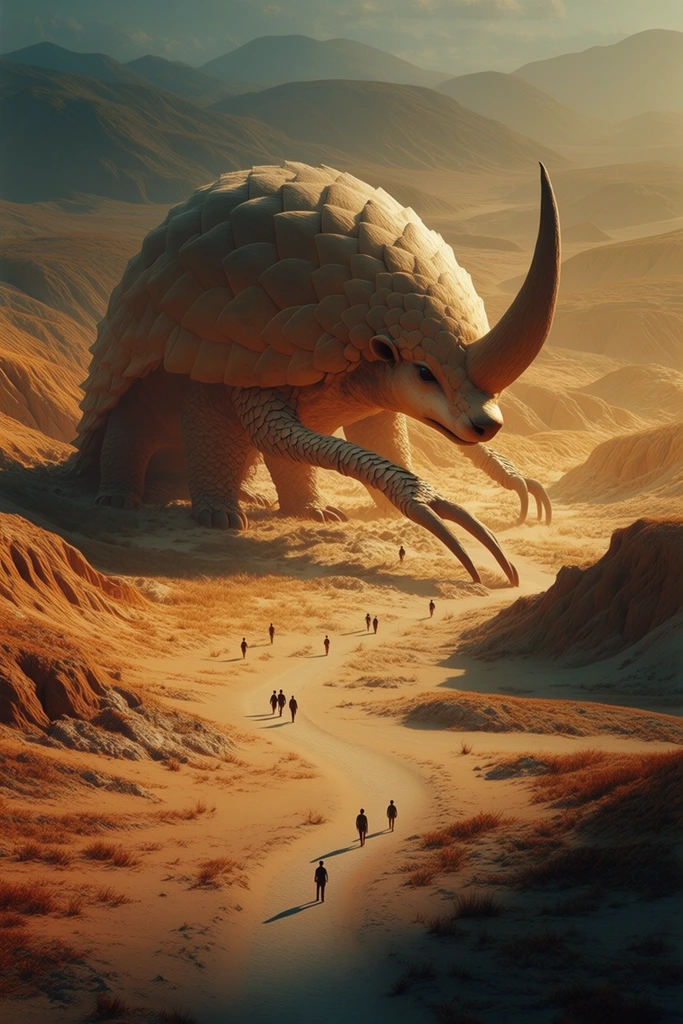 Amber Surrealist Horizons style AI image example 3