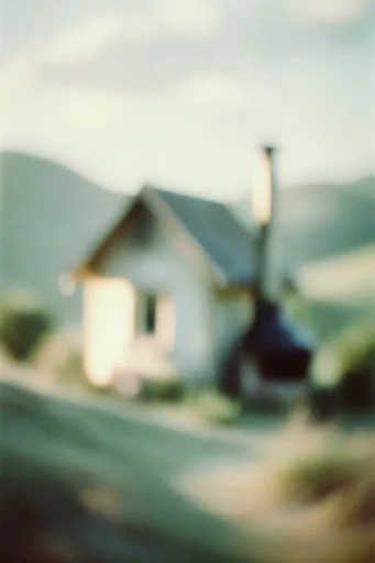 Ethereal Pictorialist Haze style reference image — diffused golden hour