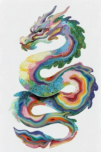Vibrant Psychedelic Minimalism style reference image — fluid organic shapes