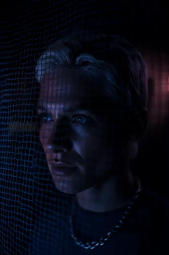 Cinematic Cobalt Noir moodboard — generate AI images in this style