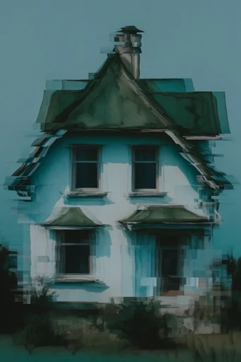 Surreal Digital Deformation style AI image example 4