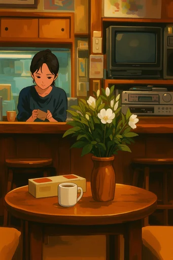 Nostalgic Cozy Illustration style reference image — detailed hand-drawn illustration