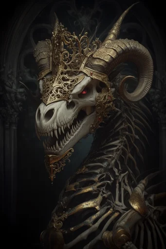Opulent Gothic Surrealism style reference image — chiaroscuro lighting