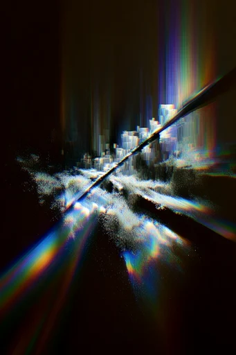 Prismatic Astral Dispersion style reference image — chromatic aberration