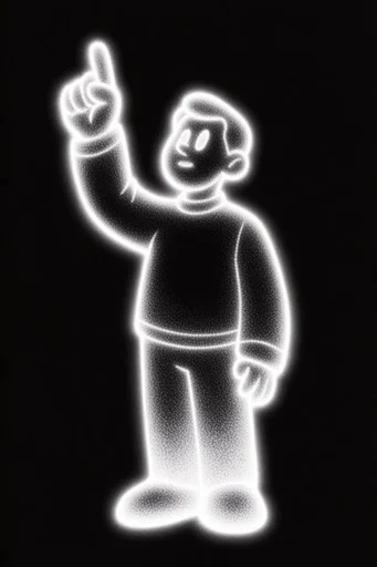 Spectral Stippled Noir moodboard — generate AI images in this style