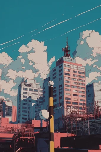 Retro Graphic Cel-Shaded style reference image — bold ink outlines