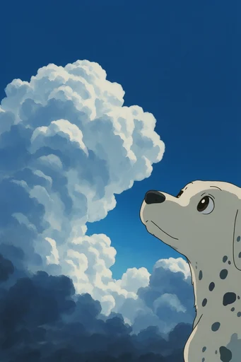 Nostalgic Anime Cloudscapes style reference image — vast atmospheric scale