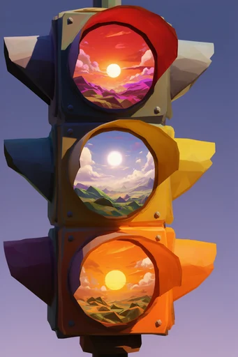 Vibrant Stylized Fantasy style reference image — painterly textures