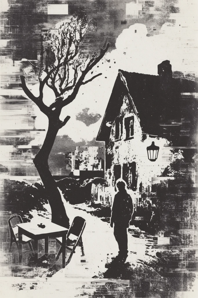 Distressed Analog Occultism style AI image example 2