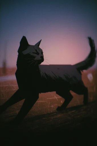 Nostalgic Twilight Solitude style reference image — blue hour aesthetic