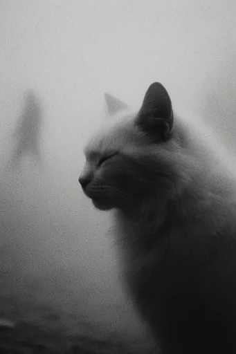 Ethereal Monochrome Pictorialism style reference image — ethereal silhouettes