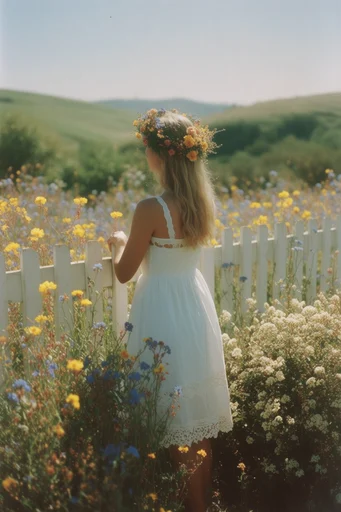 Nostalgic Pastoral Dreamscape style reference image — natural grain