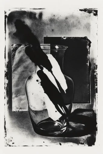 Gritty Monochromatic Noir style reference image — high-contrast lithograph