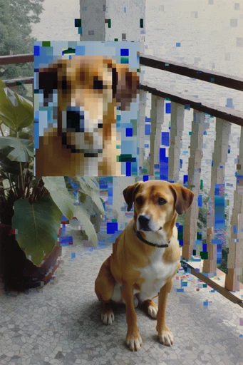Fragmented Digital Brutalism style reference image — chromatic glitch