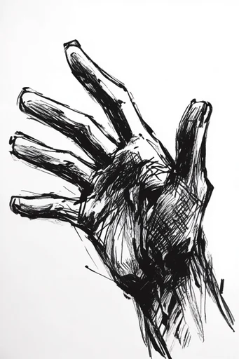 Raw Monochromatic Noir style reference image — gritty distressed texture