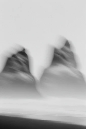 Ethereal Monochromatic Erosion style reference image — monochromatic high-key