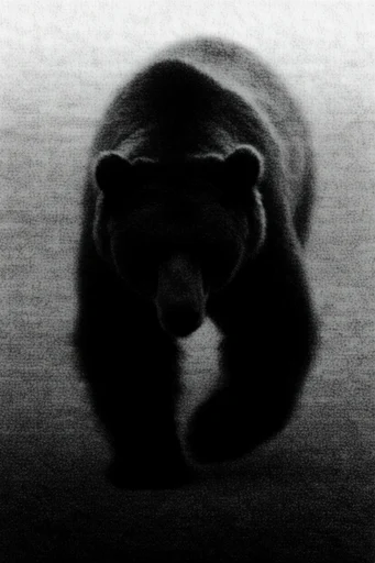 Monochrome Shadow Grain style AI image example 3