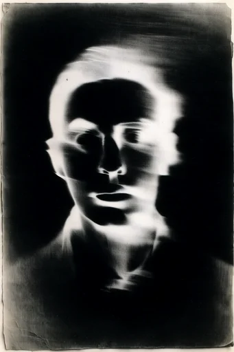 Spectral Scientific Surrealism style reference image — sepia-toned grain