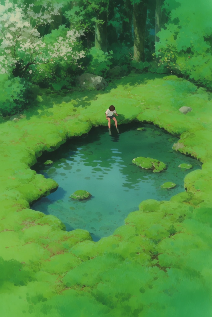 Nostalgic Ghibli Verdancy style AI image example 1