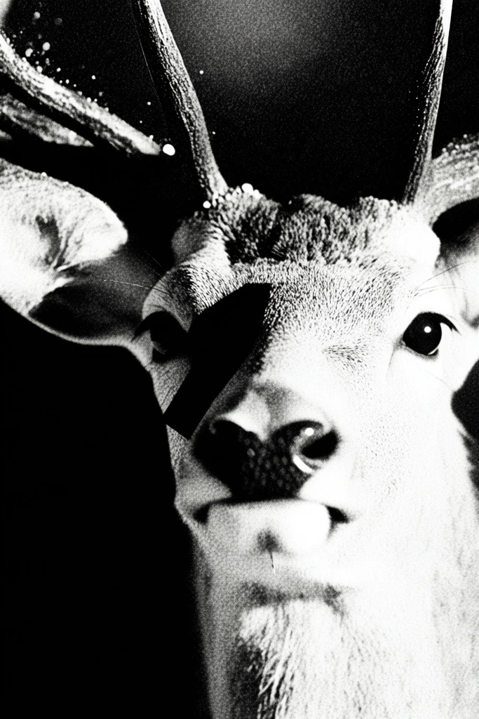 Gritty Chiaroscuro Noir style AI image example 3