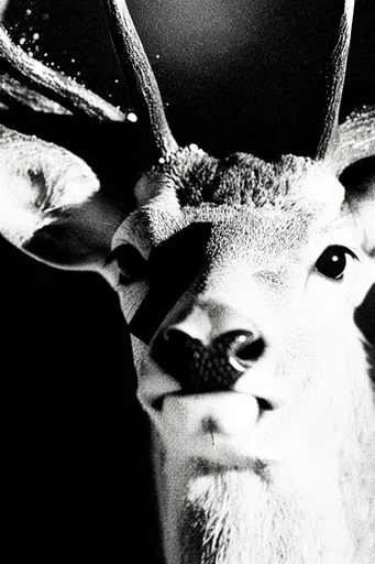 Gritty Chiaroscuro Noir style AI image example 3