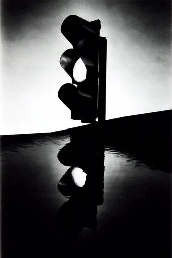 Gritty Monochromatic Noir style reference image — heavy film grain
