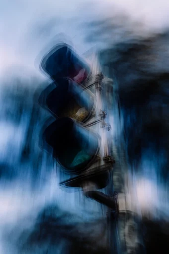 Ethereal Blue Motion style reference image — pictorialism photography