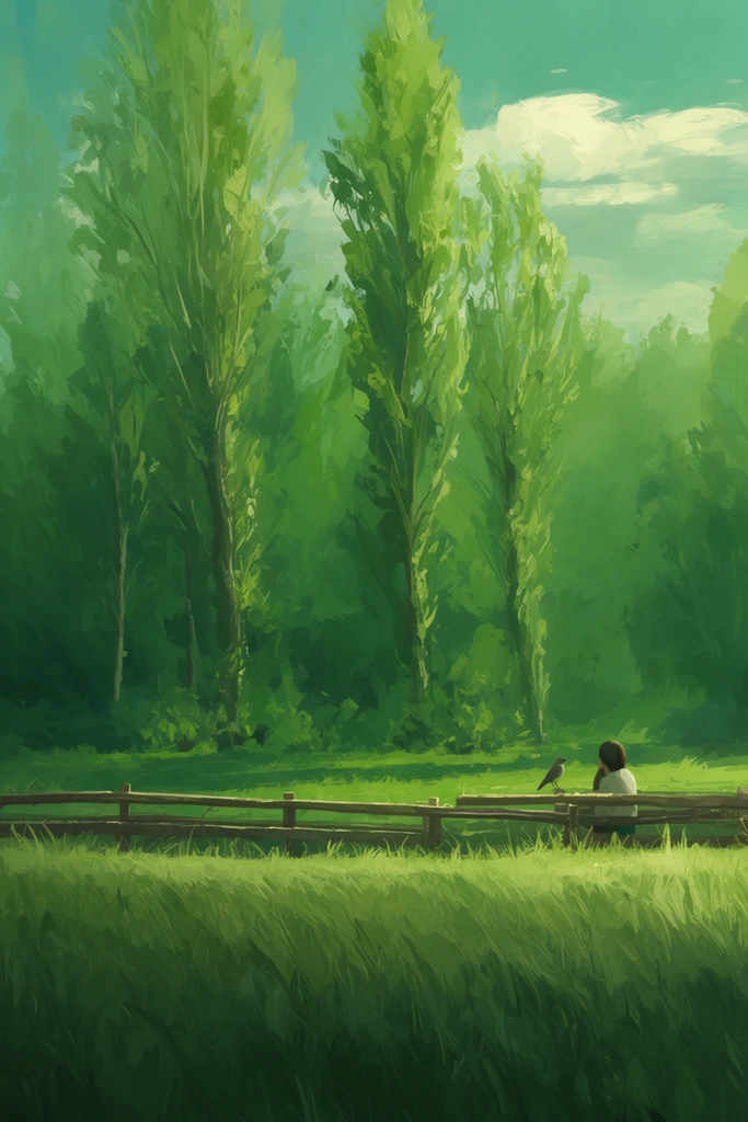 Ethereal Verdant Surrealism style AI image example 2