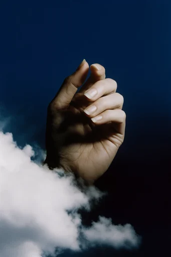 Ethereal Surrealist Minimalism style reference image — deep indigo background