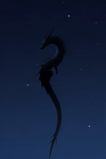 Celestial Nocturnal Minimalism style reference image — high contrast composition