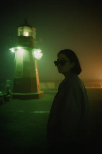 Cinematic Liminal Noir style reference image — high contrast shadows