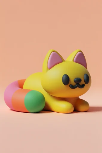 Surreal Clay Pop style reference image — saturated color gradients