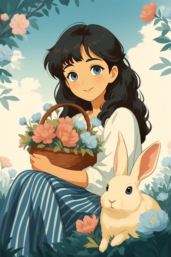 Nostalgic Cel-Shaded Storytelling style reference image — muted pastel palette
