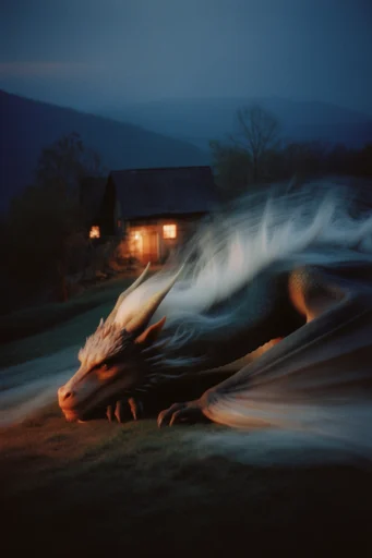 Ethereal Twilight Nocturne style reference image — glowing warm light
