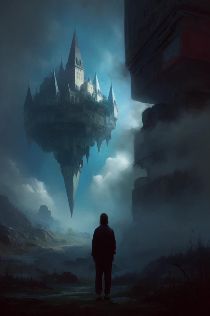Monolithic Atmospheric Dystopia style AI image example 1