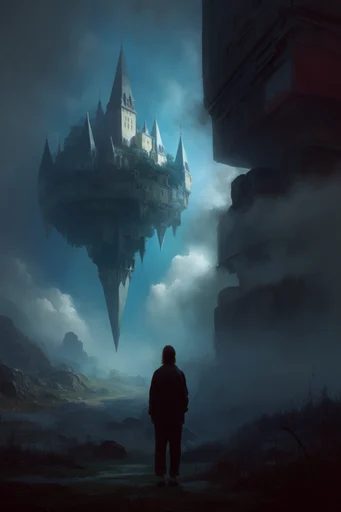 Monolithic Atmospheric Dystopia moodboard — generate AI images in this style