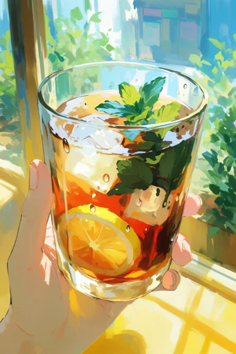 Luminous Painterly Anime style reference image — expressive brushstrokes