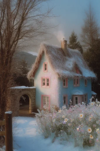 Ethereal Liquid Hyperrealism style reference image — translucent frost textures