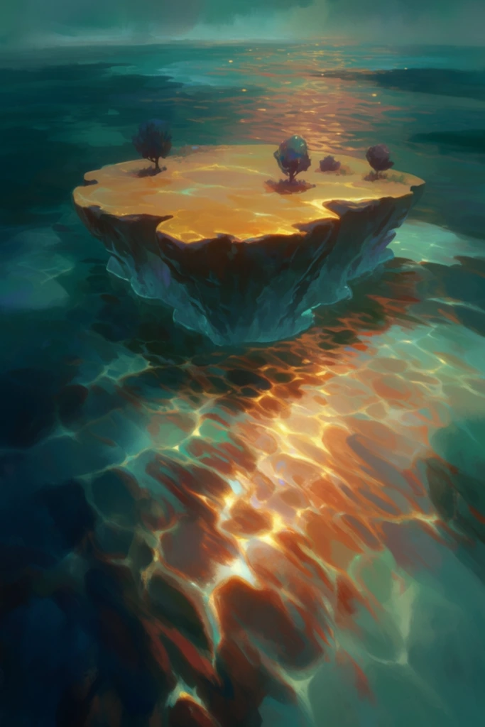 Luminous Submerged Dreamscape style AI image example 2