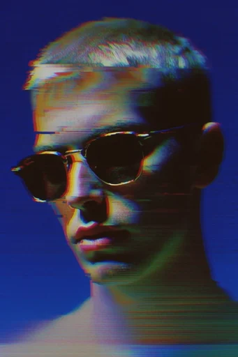 Prismatic Chrome Glitch moodboard — generate AI images in this style
