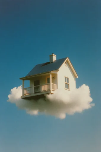 Nostalgic Surrealist Pop style AI image example 4
