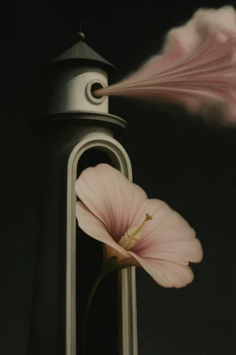 Tenebrist Botanical Melancholia style reference image — classical oil painting texture
