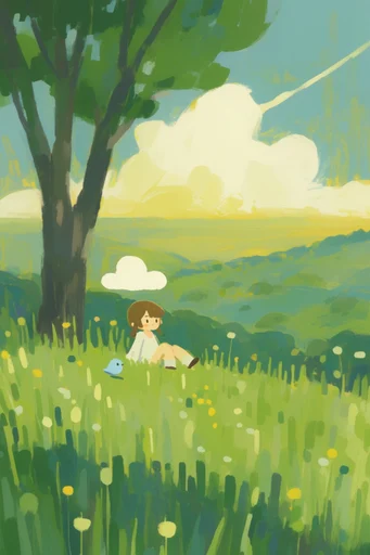 Ethereal Pastel Impressionism style AI image example 2