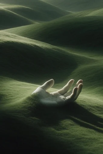 Minimalist Verdant Surrealism style reference image — minimalist landscape