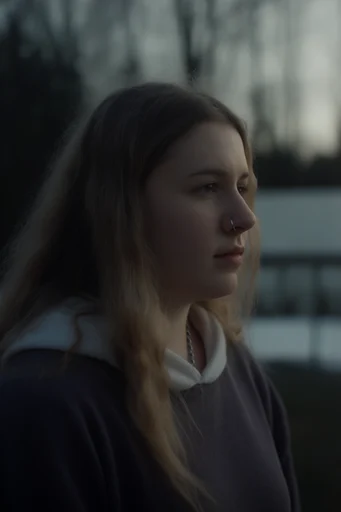 Ethereal Cinematic Melancholy style reference image — shallow depth of field
