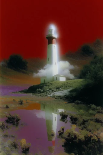 Crimson Tactile Surrealism style reference image — tactile mixed media