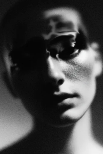 Ethereal Noir Granulation moodboard — generate AI images in this style