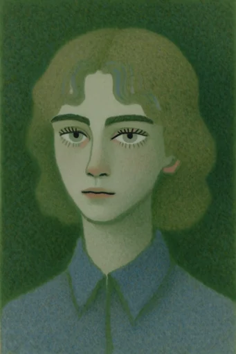 Melancholic Pastoral Surrealism style reference image — vast rolling landscapes